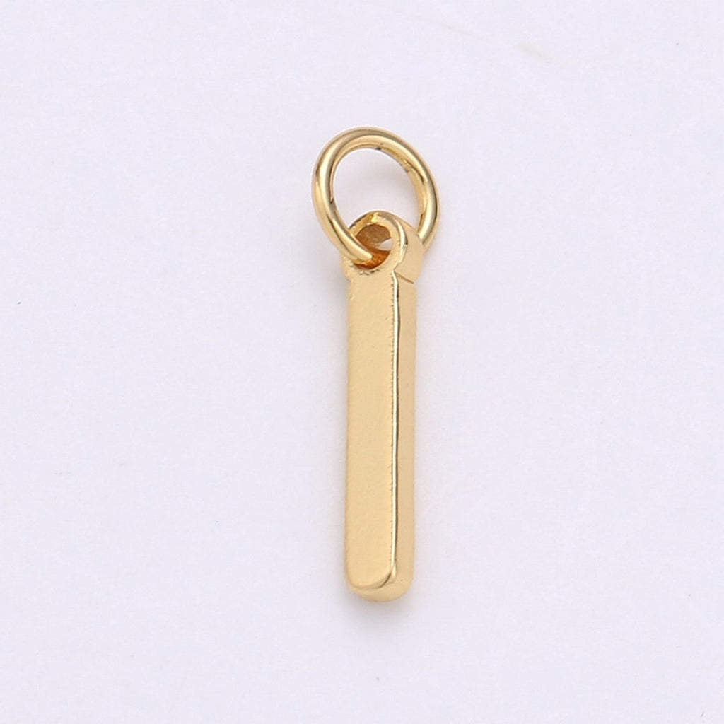 14k Gold Filled Personalized Initial Charm Initial Pendant, Letter Charm, Minimalist Alphabet Letter Charm, Monogram Charm Add On Charm A-113 to A-125