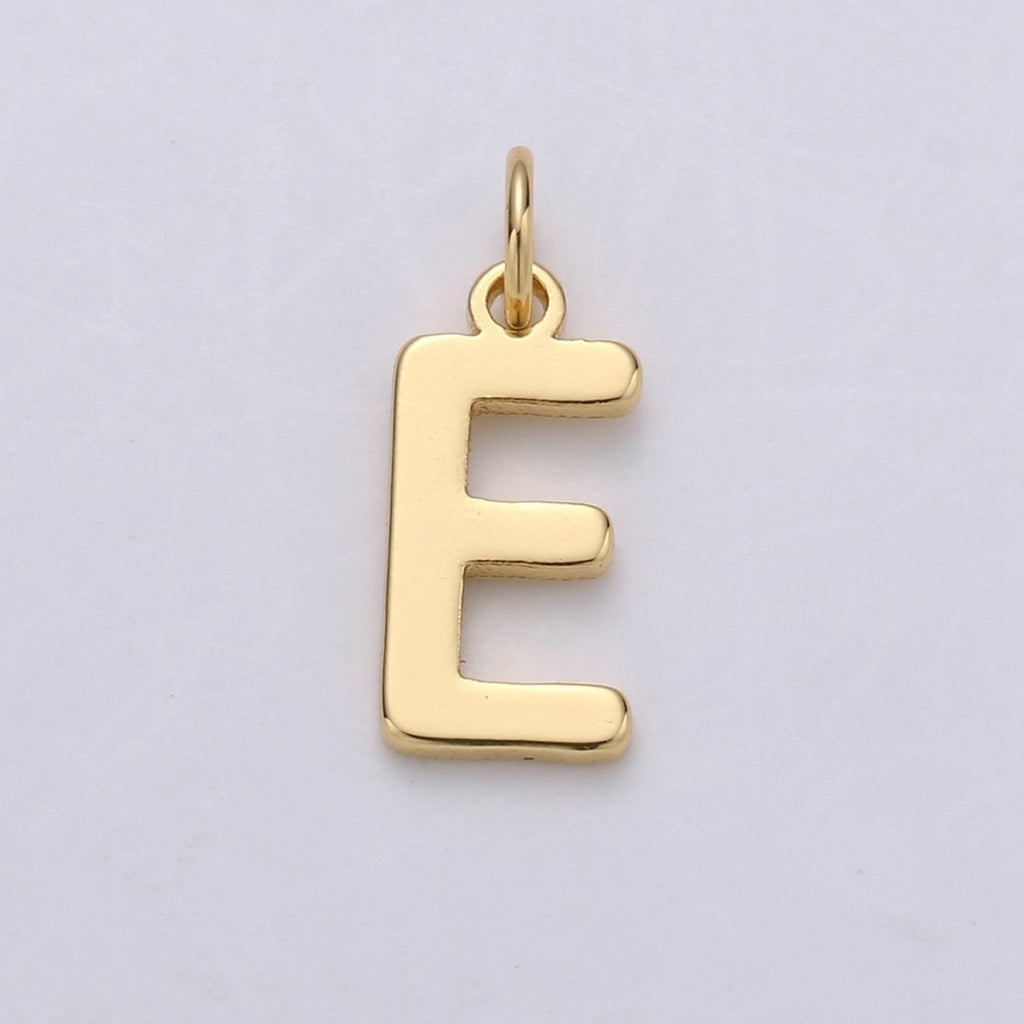 14k Gold Filled Personalized Initial Charm Initial Pendant, Letter Charm, Minimalist Alphabet Letter Charm, Monogram Charm Add On Charm A-113 to A-125