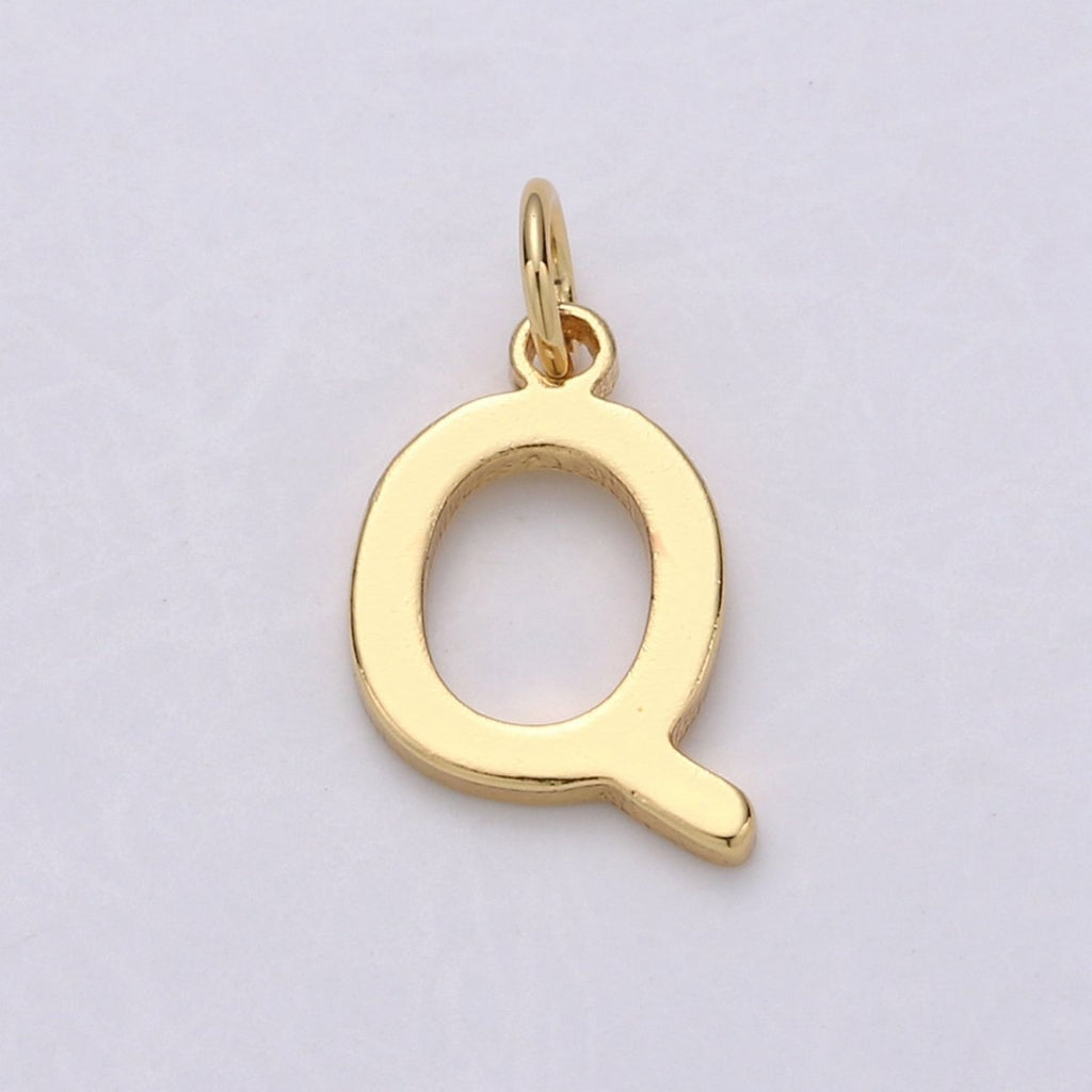 14k Gold Filled Personalized Initial Charm Initial Pendant, Letter Charm, Minimalist Alphabet Letter Charm, Monogram Charm Add On Charm A-113 to A-125