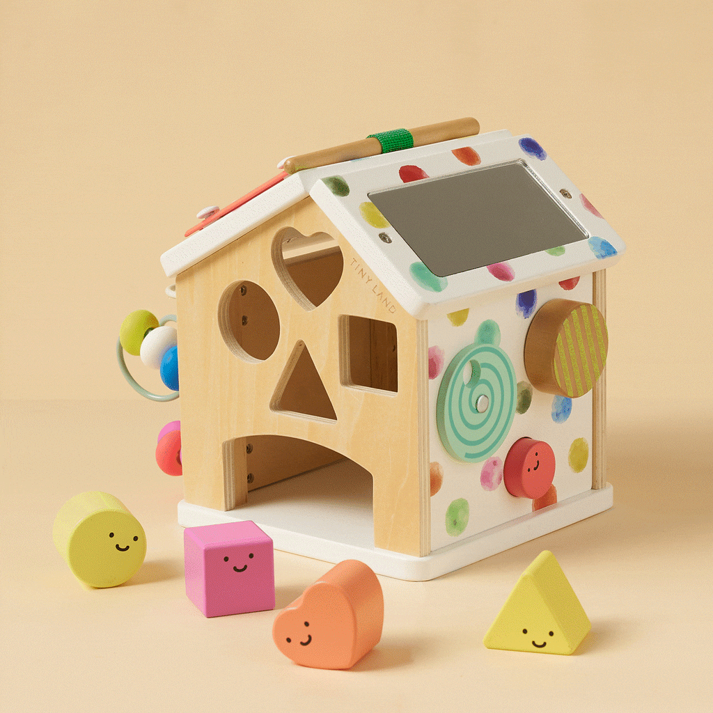 Tiny Land® Cottage Activity Cube - Rainbow