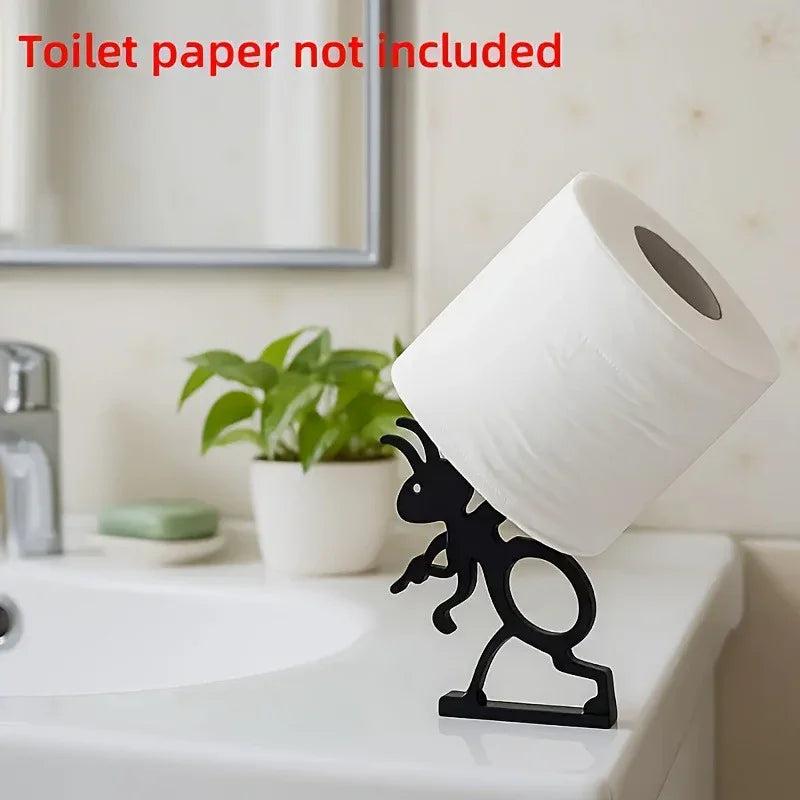 2pcs Modern Ant-Shaped Toilet Paper Holders - Self-Adhesive, Durable Plastic, Cute Animal Design for Bathroom & Office Decor, Ideal Gift for Home or Office Restrooms, Restroom Decor And Accessories, Playful Design, Easy Insta