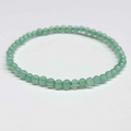 Green Aventurine Round Bead Bracelet - Stone of Opportunity